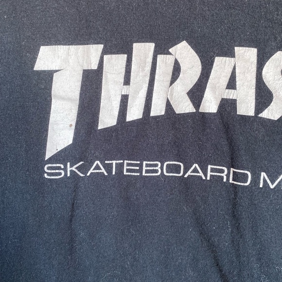 🎊 3/$10 Thrasher black t-shirt L - Picture 2 of 2
